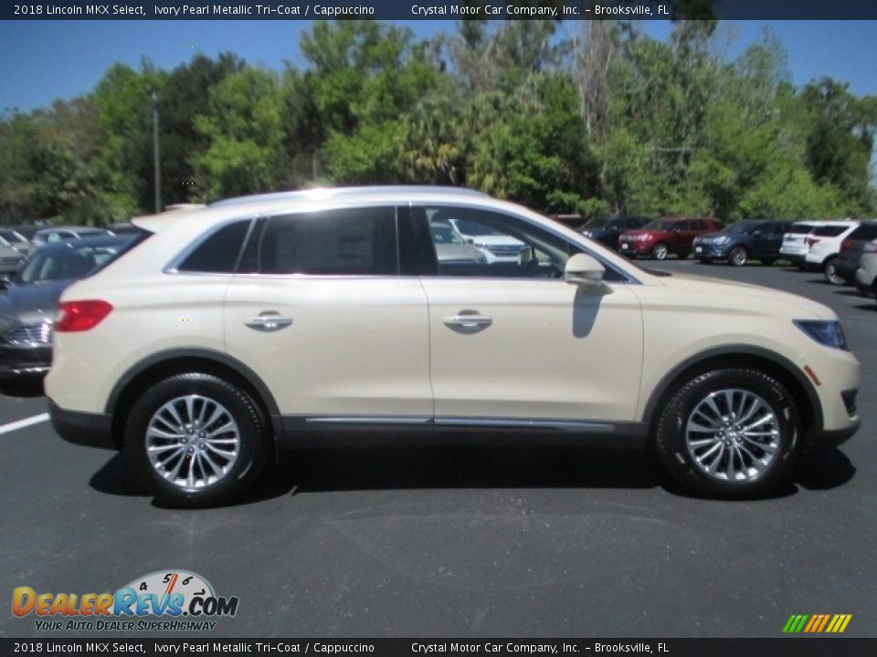 2018 Lincoln MKX Select Ivory Pearl Metallic Tri-Coat / Cappuccino Photo #3