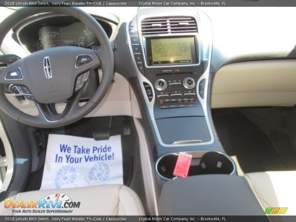 2018 Lincoln MKX Select Ivory Pearl Metallic Tri-Coat / Cappuccino Photo #7