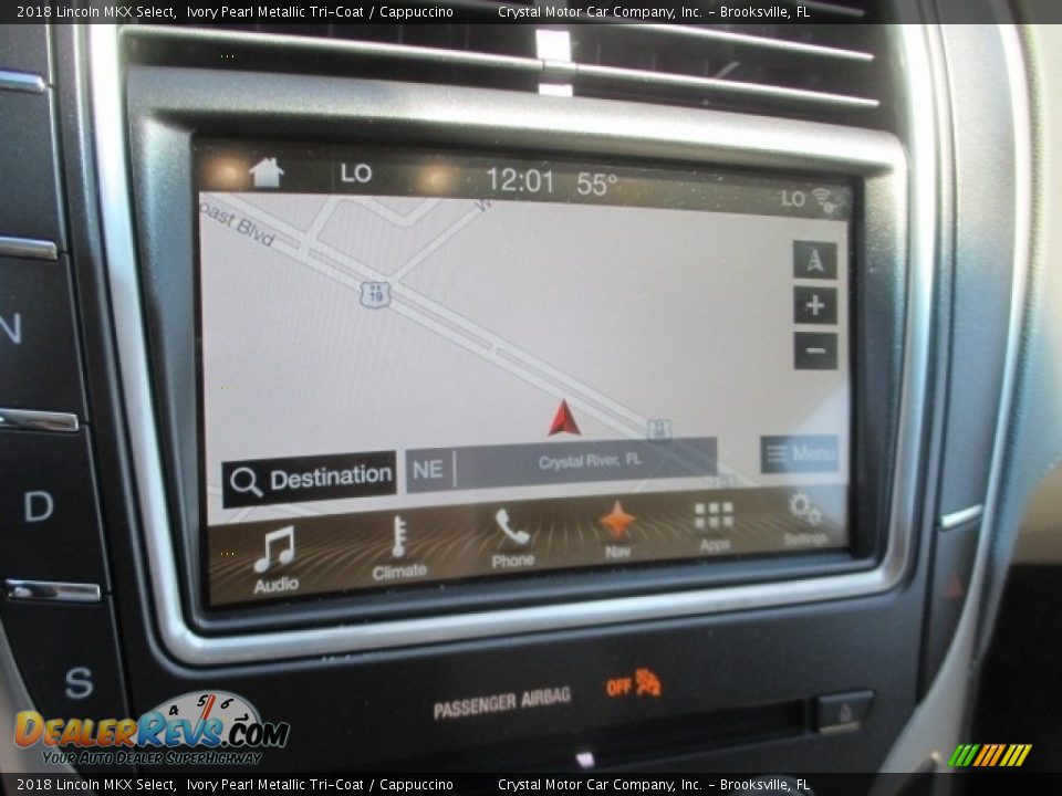 2018 Lincoln MKX Select Ivory Pearl Metallic Tri-Coat / Cappuccino Photo #9