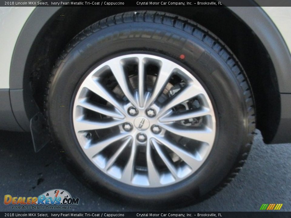 2018 Lincoln MKX Select Ivory Pearl Metallic Tri-Coat / Cappuccino Photo #12