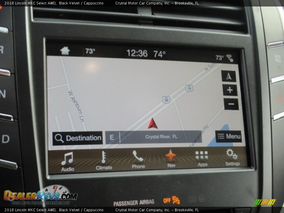2018 Lincoln MKC Select AWD Black Velvet / Cappuccino Photo #9