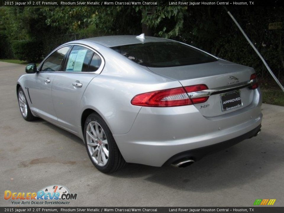 2015 Jaguar XF 2.0T Premium Rhodium Silver Metallic / Warm Charcoal/Warm Charcoal Photo #2