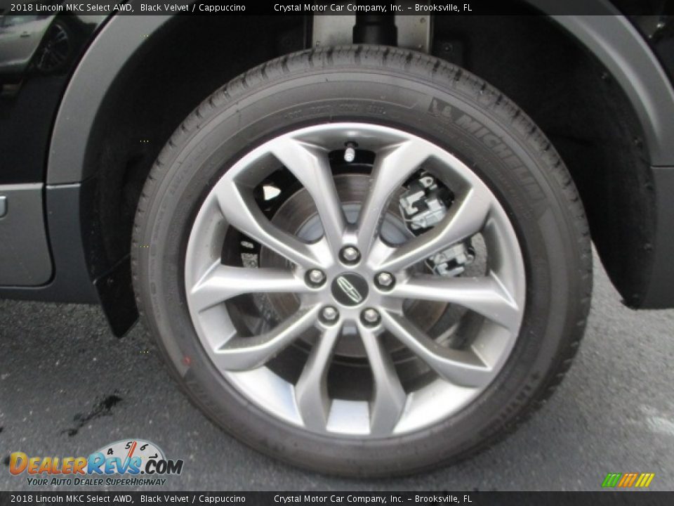 2018 Lincoln MKC Select AWD Black Velvet / Cappuccino Photo #12