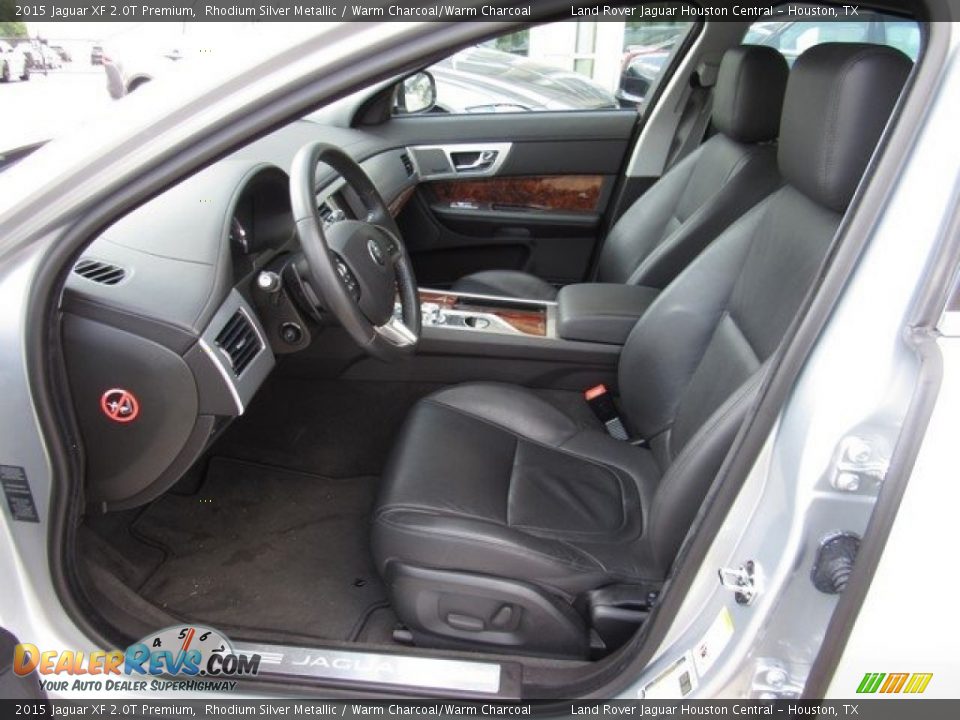 2015 Jaguar XF 2.0T Premium Rhodium Silver Metallic / Warm Charcoal/Warm Charcoal Photo #3