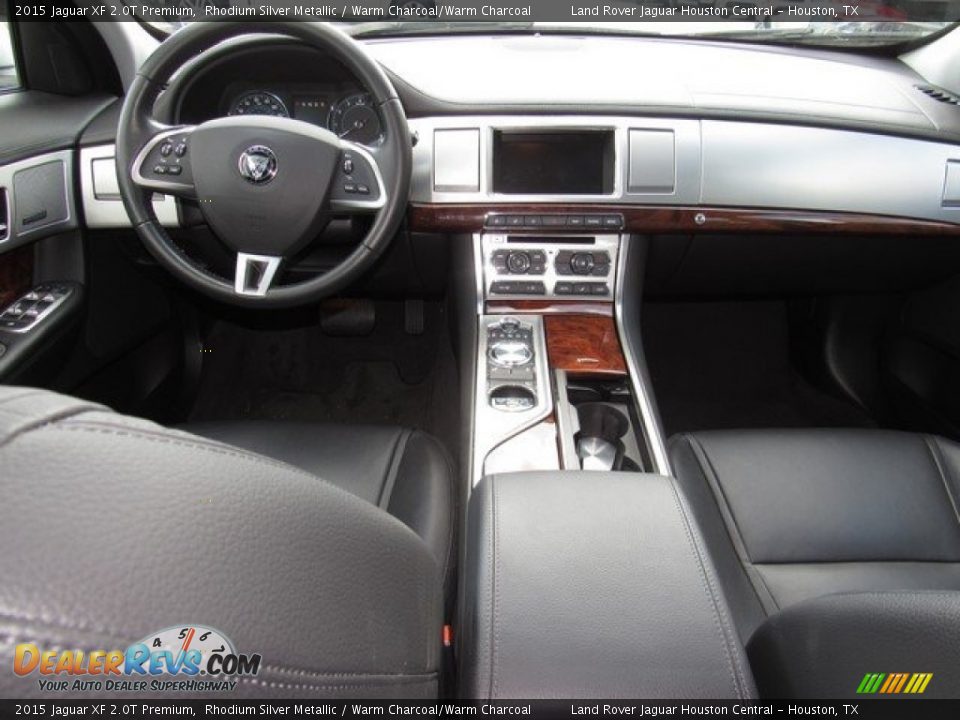 2015 Jaguar XF 2.0T Premium Rhodium Silver Metallic / Warm Charcoal/Warm Charcoal Photo #4
