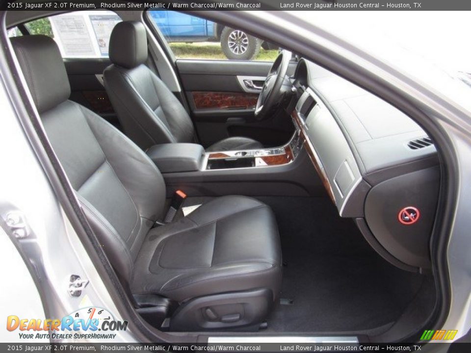 2015 Jaguar XF 2.0T Premium Rhodium Silver Metallic / Warm Charcoal/Warm Charcoal Photo #5