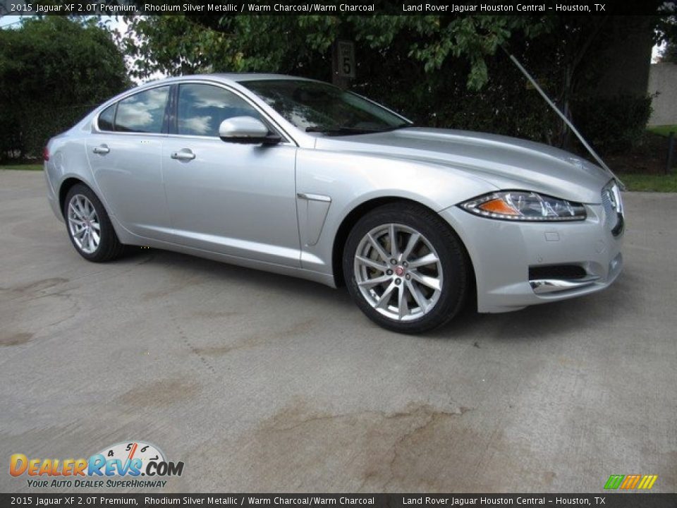 2015 Jaguar XF 2.0T Premium Rhodium Silver Metallic / Warm Charcoal/Warm Charcoal Photo #6
