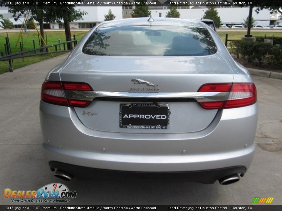2015 Jaguar XF 2.0T Premium Rhodium Silver Metallic / Warm Charcoal/Warm Charcoal Photo #10