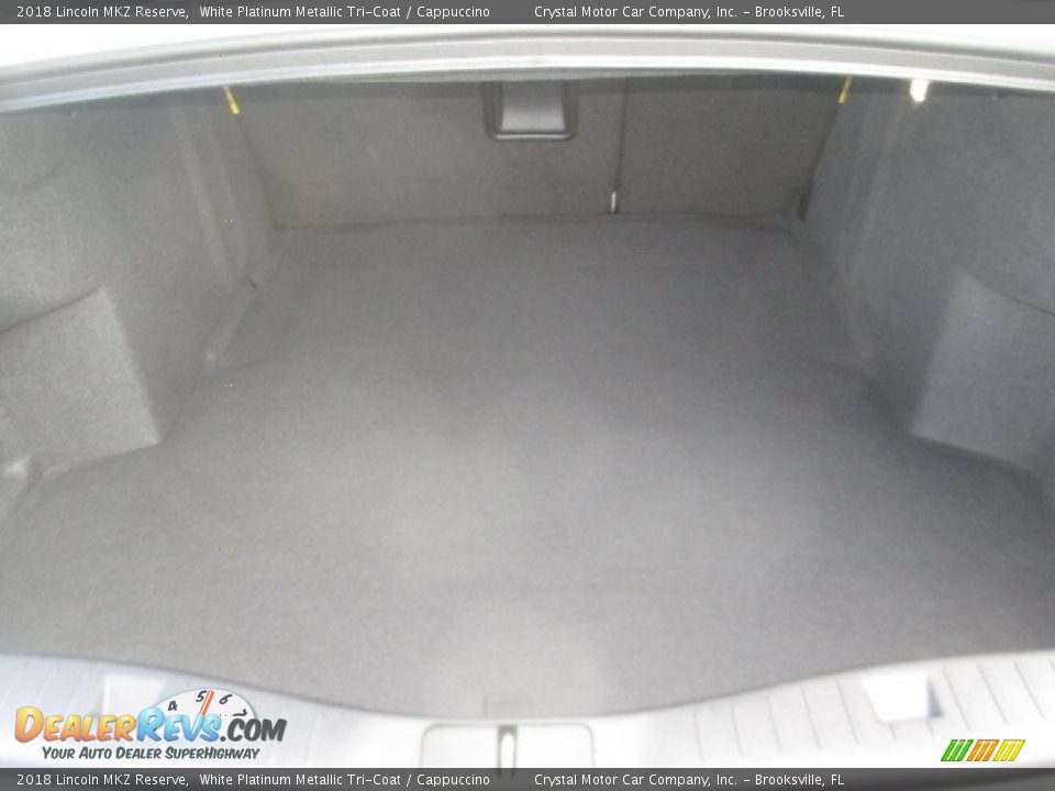 2018 Lincoln MKZ Reserve White Platinum Metallic Tri-Coat / Cappuccino Photo #11