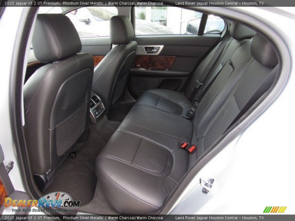 2015 Jaguar XF 2.0T Premium Rhodium Silver Metallic / Warm Charcoal/Warm Charcoal Photo #14