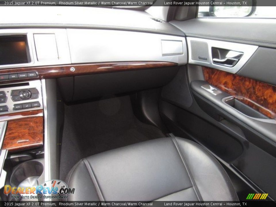 2015 Jaguar XF 2.0T Premium Rhodium Silver Metallic / Warm Charcoal/Warm Charcoal Photo #16