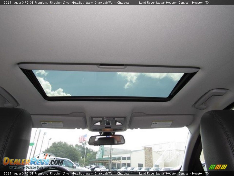 2015 Jaguar XF 2.0T Premium Rhodium Silver Metallic / Warm Charcoal/Warm Charcoal Photo #18