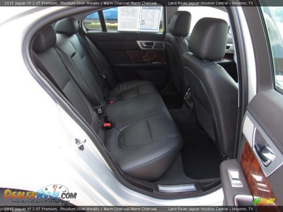2015 Jaguar XF 2.0T Premium Rhodium Silver Metallic / Warm Charcoal/Warm Charcoal Photo #19