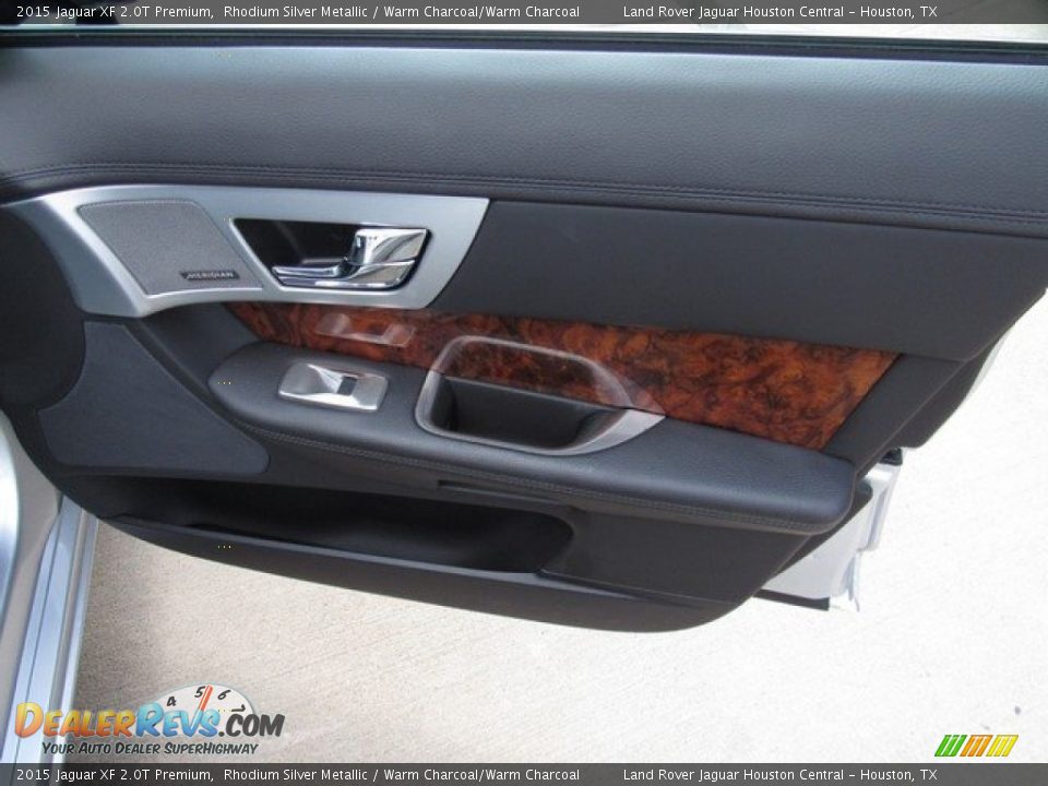 2015 Jaguar XF 2.0T Premium Rhodium Silver Metallic / Warm Charcoal/Warm Charcoal Photo #21