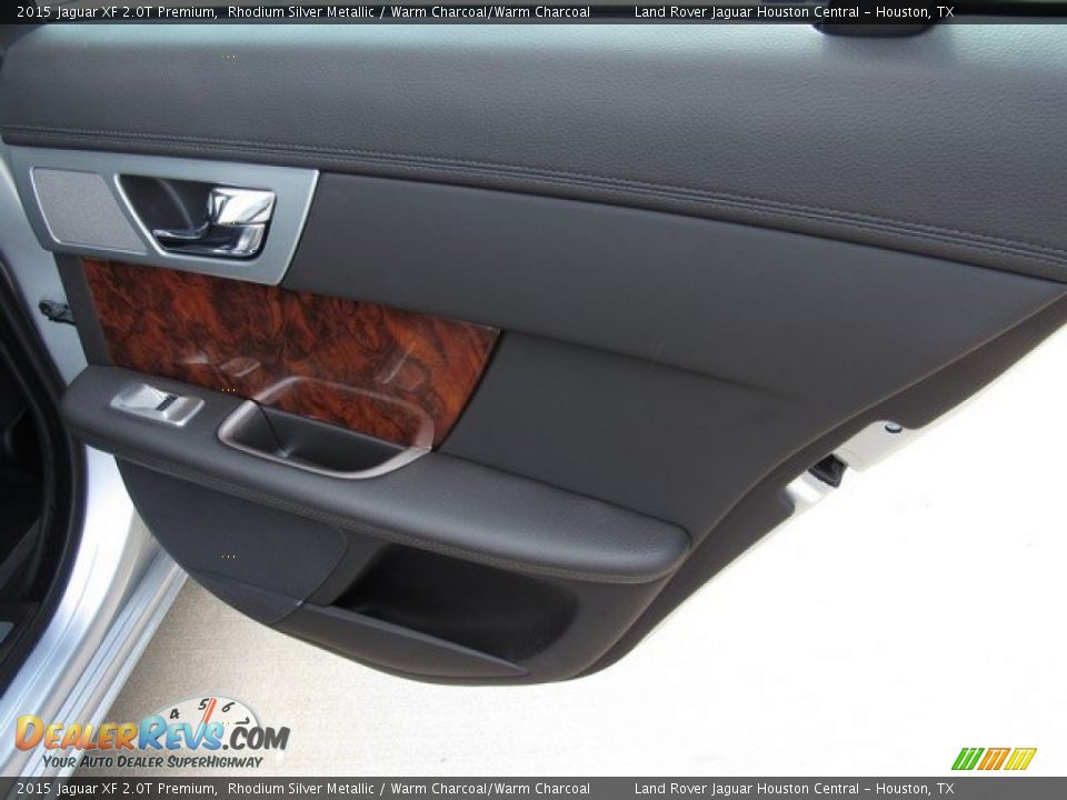 2015 Jaguar XF 2.0T Premium Rhodium Silver Metallic / Warm Charcoal/Warm Charcoal Photo #22