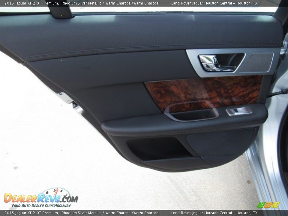 2015 Jaguar XF 2.0T Premium Rhodium Silver Metallic / Warm Charcoal/Warm Charcoal Photo #23