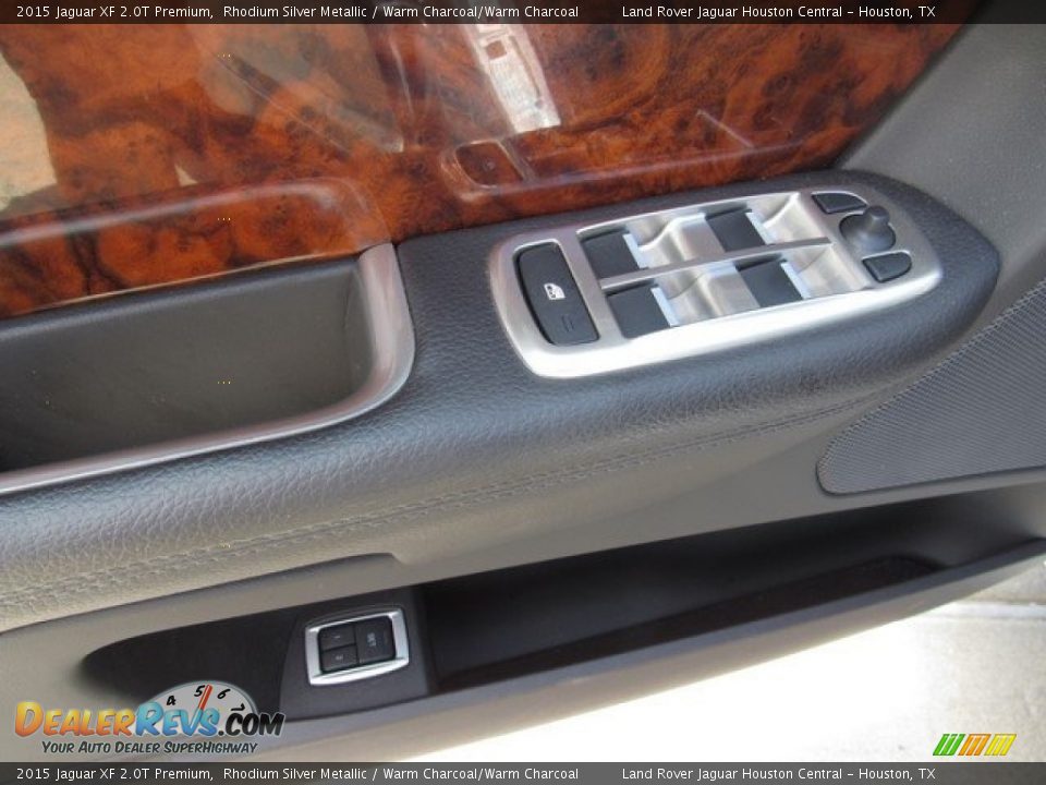 2015 Jaguar XF 2.0T Premium Rhodium Silver Metallic / Warm Charcoal/Warm Charcoal Photo #25