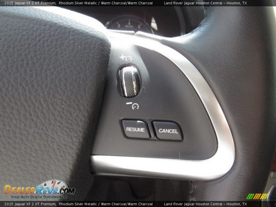 2015 Jaguar XF 2.0T Premium Rhodium Silver Metallic / Warm Charcoal/Warm Charcoal Photo #29