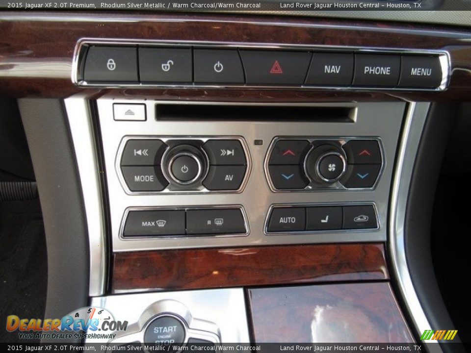2015 Jaguar XF 2.0T Premium Rhodium Silver Metallic / Warm Charcoal/Warm Charcoal Photo #30
