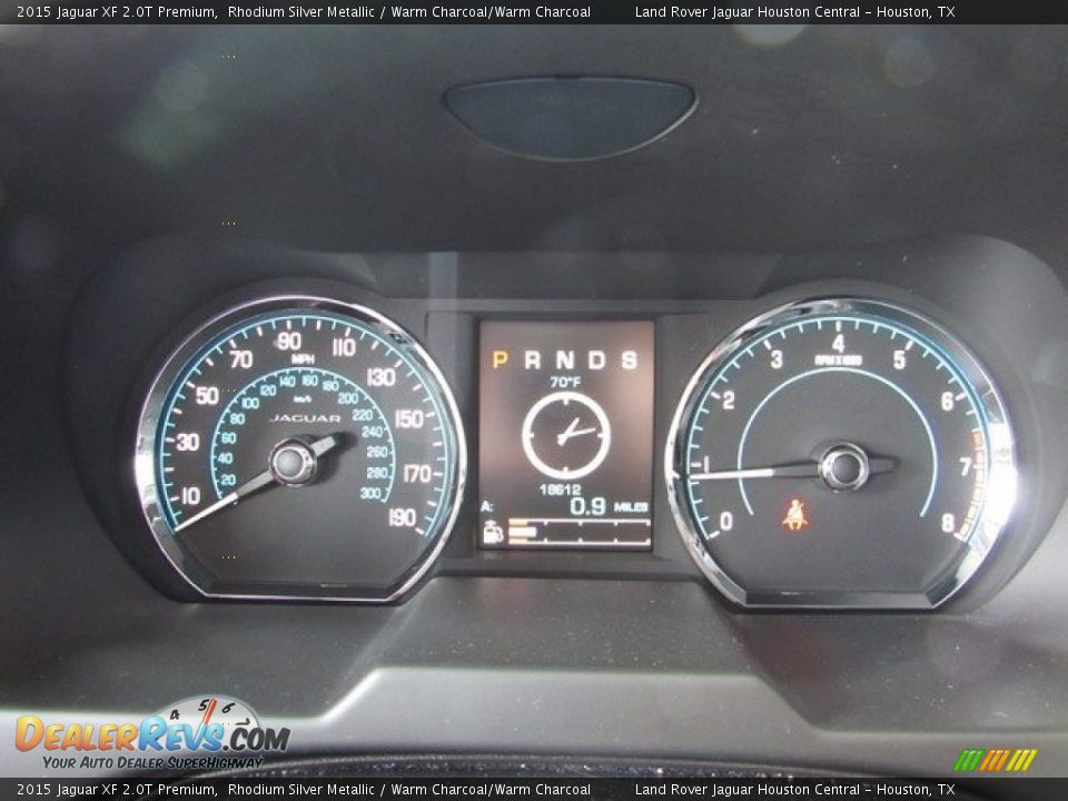 2015 Jaguar XF 2.0T Premium Rhodium Silver Metallic / Warm Charcoal/Warm Charcoal Photo #35