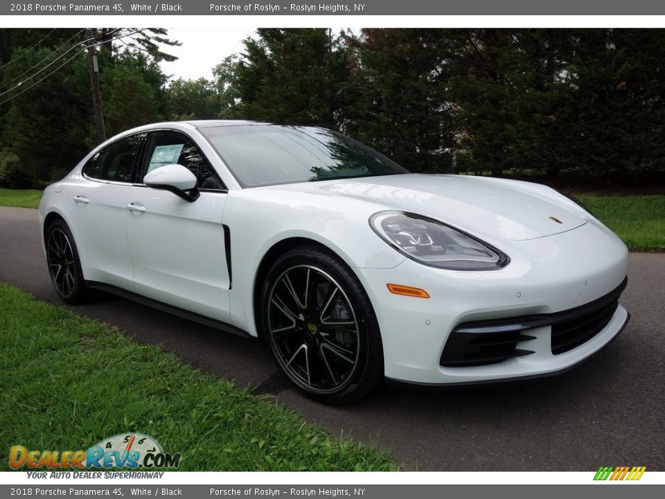 2018 Porsche Panamera 4S White / Black Photo #1