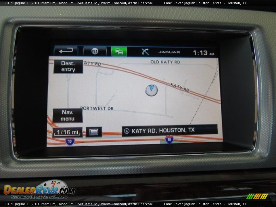 2015 Jaguar XF 2.0T Premium Rhodium Silver Metallic / Warm Charcoal/Warm Charcoal Photo #36