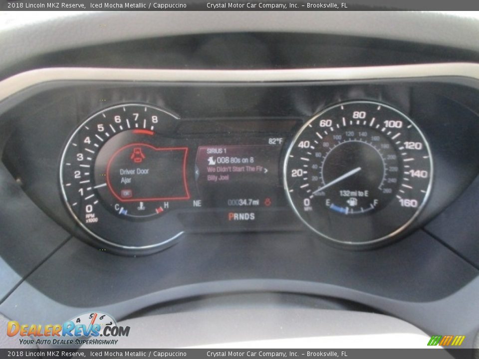 2018 Lincoln MKZ Reserve Iced Mocha Metallic / Cappuccino Photo #8