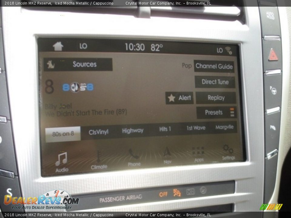 2018 Lincoln MKZ Reserve Iced Mocha Metallic / Cappuccino Photo #9