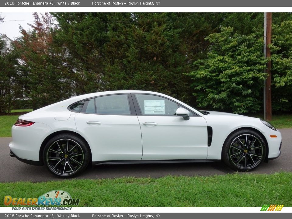 2018 Porsche Panamera 4S White / Black Photo #3