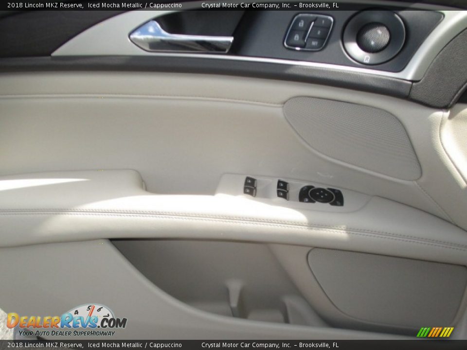 2018 Lincoln MKZ Reserve Iced Mocha Metallic / Cappuccino Photo #10