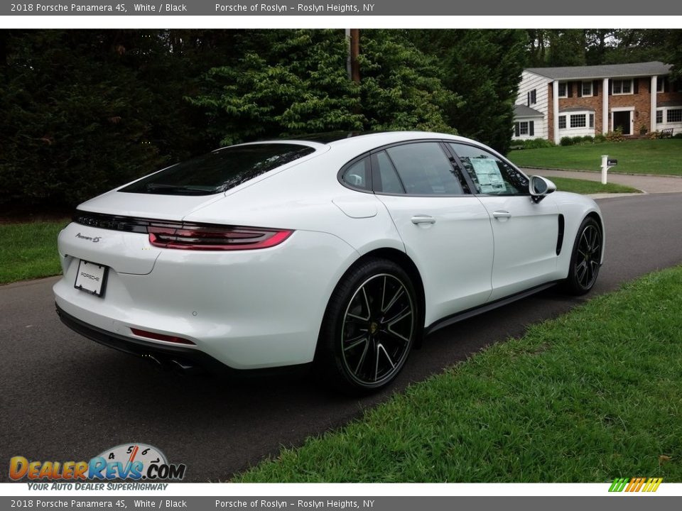 2018 Porsche Panamera 4S White / Black Photo #4