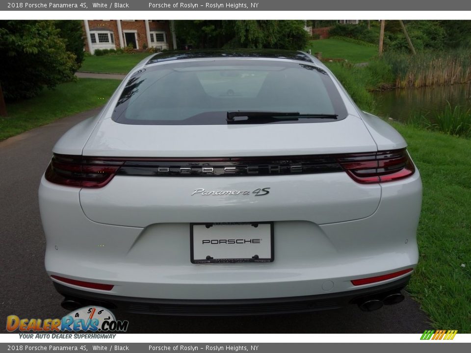 2018 Porsche Panamera 4S White / Black Photo #5