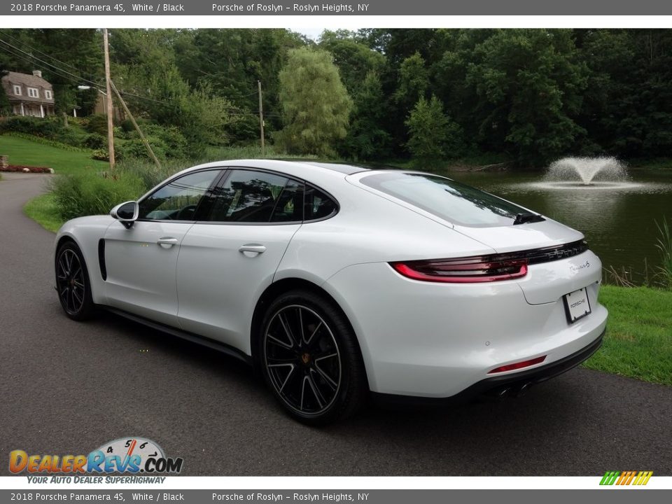 2018 Porsche Panamera 4S White / Black Photo #6