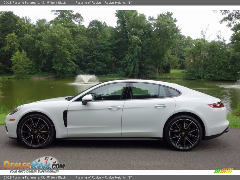 2018 Porsche Panamera 4S White / Black Photo #7
