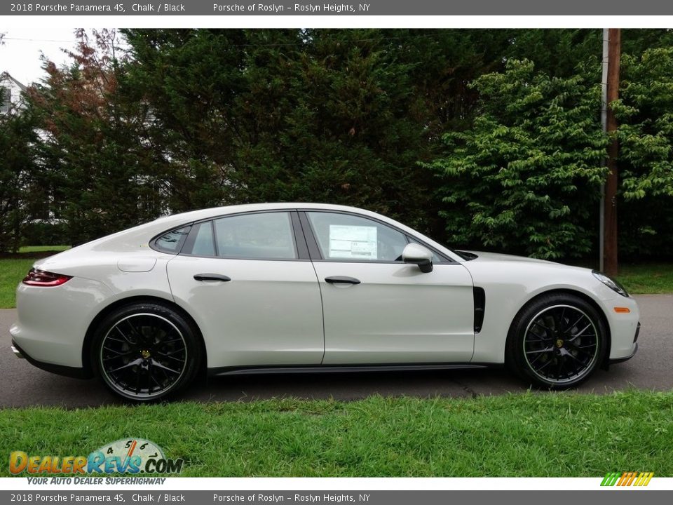 2018 Porsche Panamera 4S Chalk / Black Photo #3