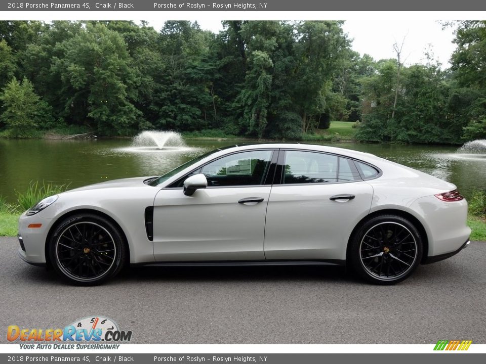 2018 Porsche Panamera 4S Chalk / Black Photo #7