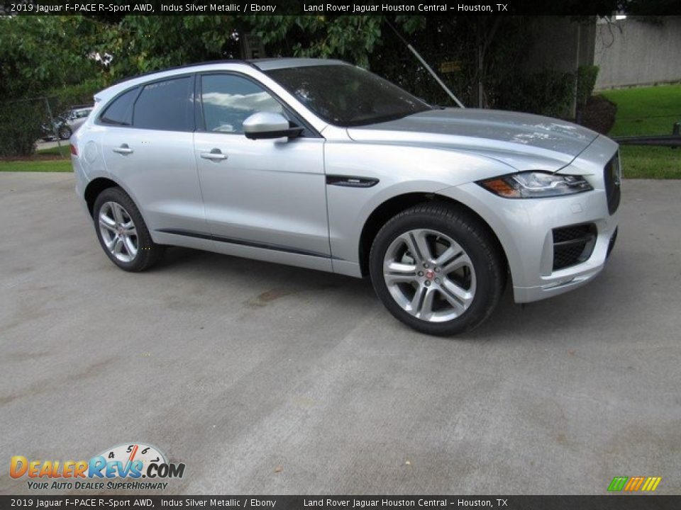 2019 Jaguar F-PACE R-Sport AWD Indus Silver Metallic / Ebony Photo #1