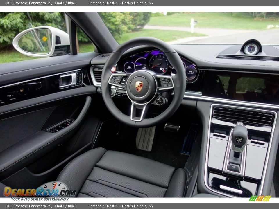 2018 Porsche Panamera 4S Chalk / Black Photo #13