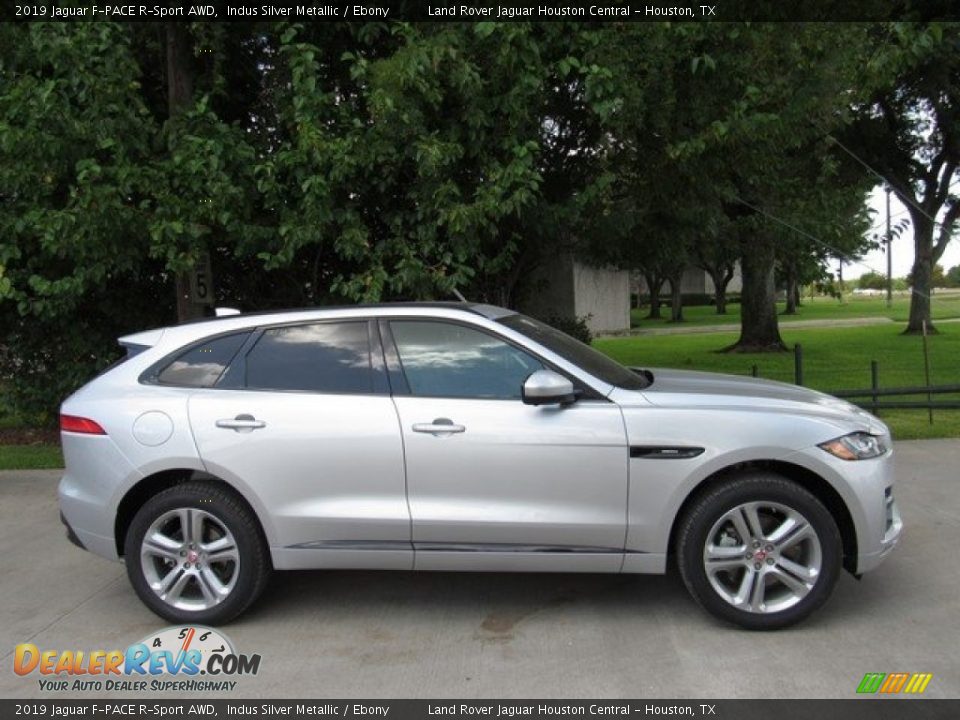 2019 Jaguar F-PACE R-Sport AWD Indus Silver Metallic / Ebony Photo #6