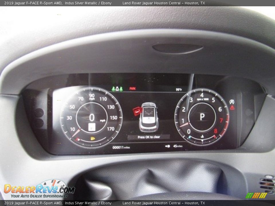 2019 Jaguar F-PACE R-Sport AWD Indus Silver Metallic / Ebony Photo #30