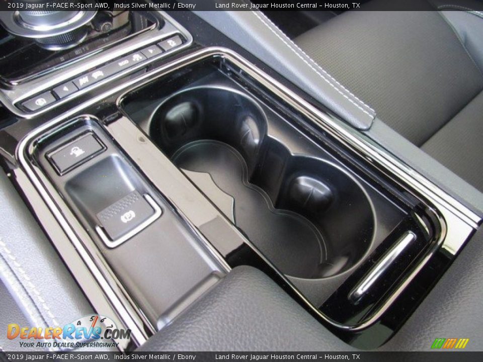 2019 Jaguar F-PACE R-Sport AWD Indus Silver Metallic / Ebony Photo #36