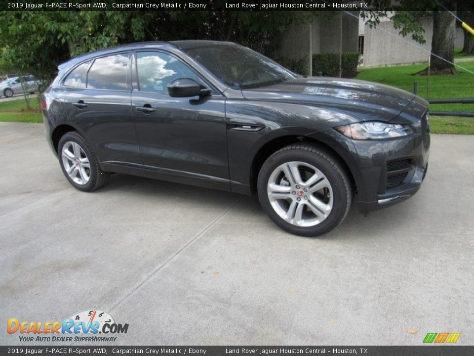 2019 Jaguar F-PACE R-Sport AWD Carpathian Grey Metallic / Ebony Photo #1