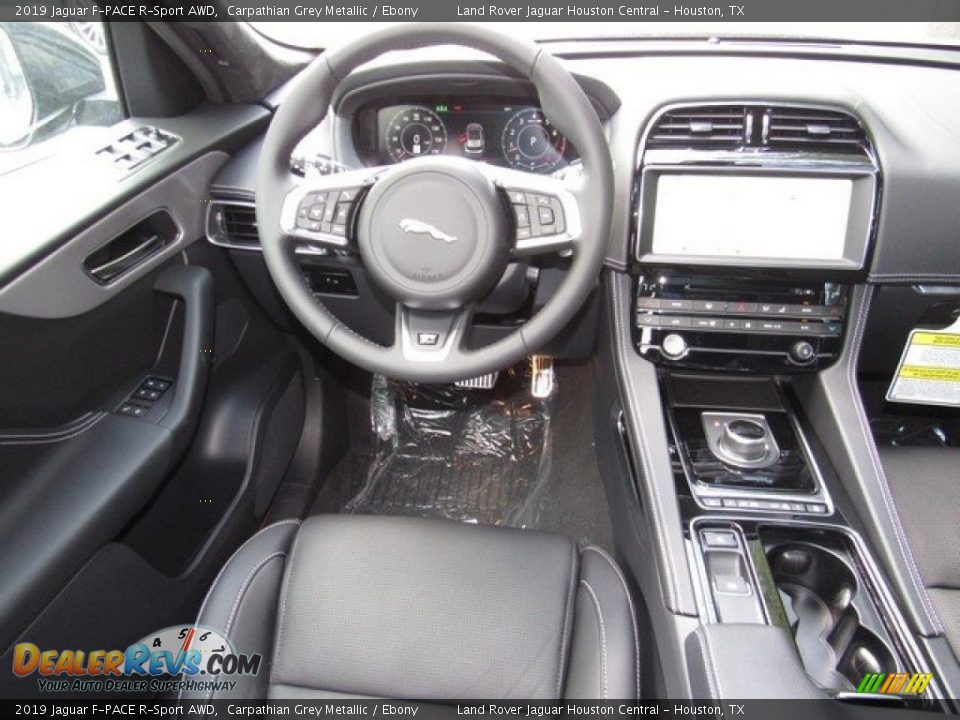 2019 Jaguar F-PACE R-Sport AWD Carpathian Grey Metallic / Ebony Photo #14