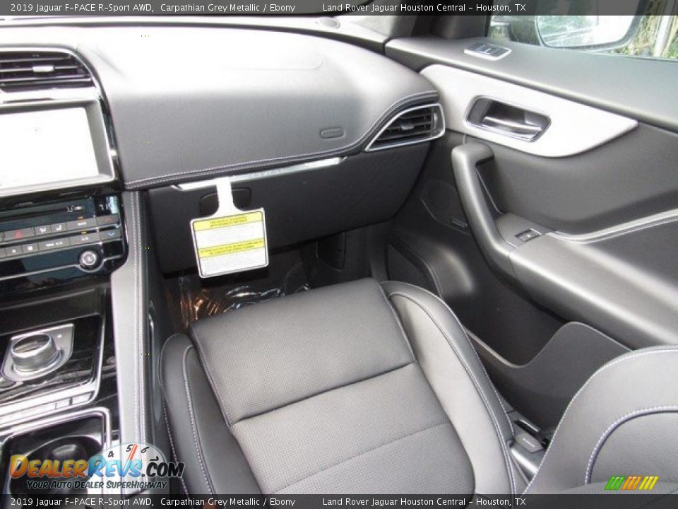 2019 Jaguar F-PACE R-Sport AWD Carpathian Grey Metallic / Ebony Photo #15
