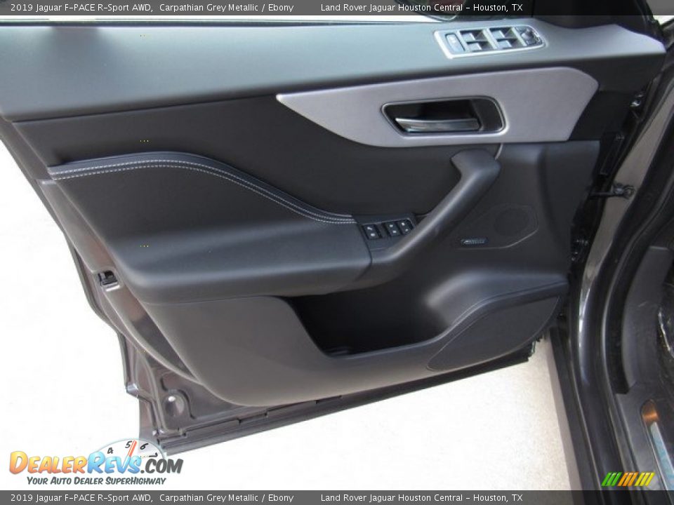 2019 Jaguar F-PACE R-Sport AWD Carpathian Grey Metallic / Ebony Photo #24