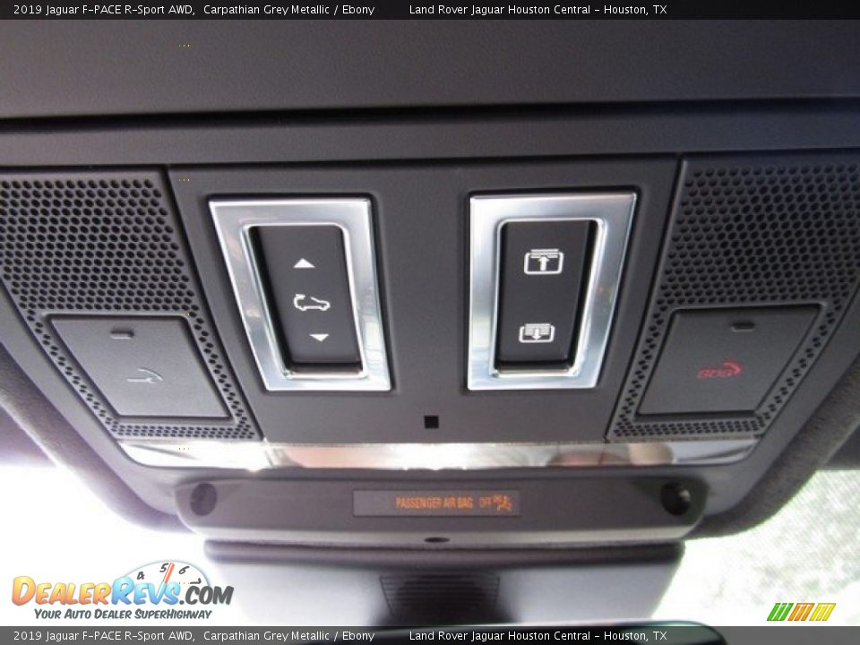2019 Jaguar F-PACE R-Sport AWD Carpathian Grey Metallic / Ebony Photo #36