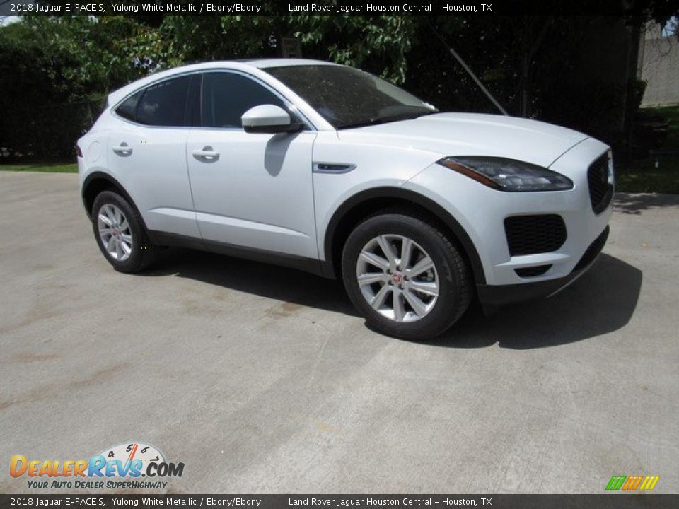 2018 Jaguar E-PACE S Yulong White Metallic / Ebony/Ebony Photo #1