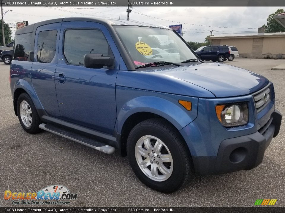 2008 Honda Element EX AWD Atomic Blue Metallic / Gray/Black Photo #2