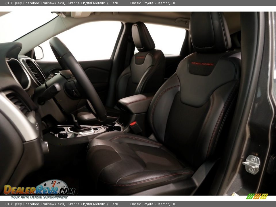 2018 Jeep Cherokee Trailhawk 4x4 Granite Crystal Metallic / Black Photo #6