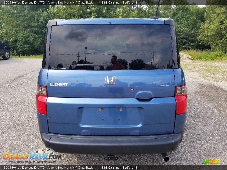 2008 Honda Element EX AWD Atomic Blue Metallic / Gray/Black Photo #4